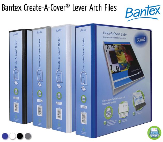 bantex create a cover lever arch files