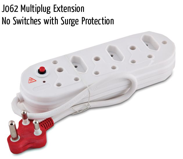 j062 multiplug extension no switches with surge protection