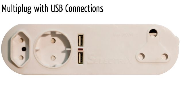 multiplug with usb connections