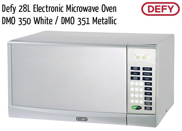 defy 28l electronic microwave oven