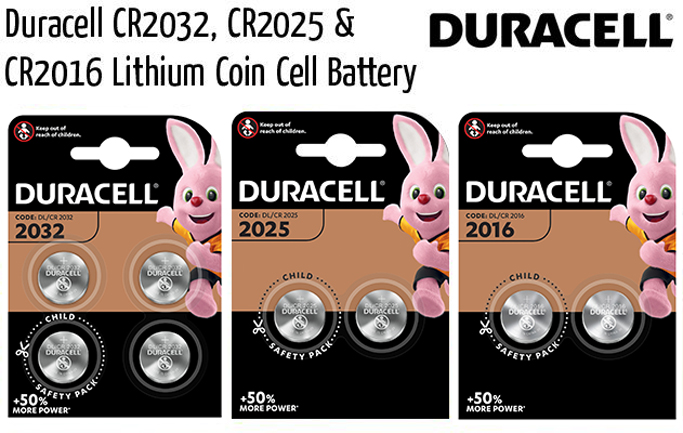 duracell lithium coin cell battery