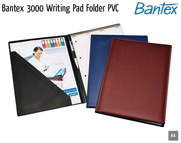 bantex 3000 writing pad folder pvc
