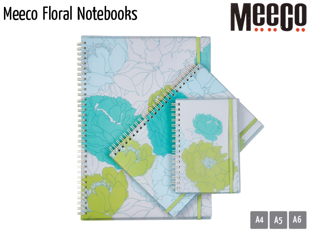 meeco floral notebooks
