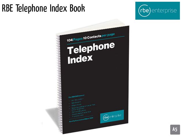 rbe telephone index book