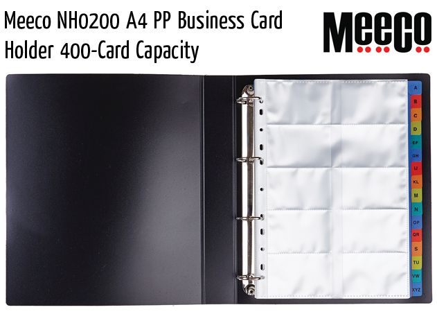 meeco nh0200 a4 pp business card