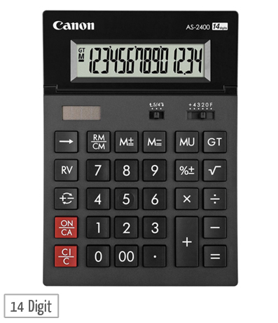 canon as 2400 desktop calculator