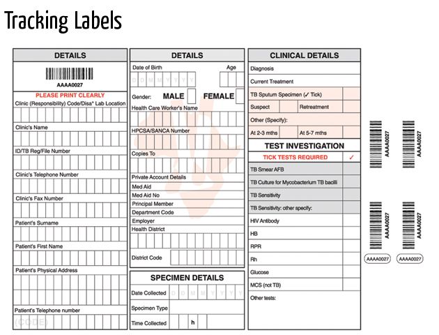 tracking labels