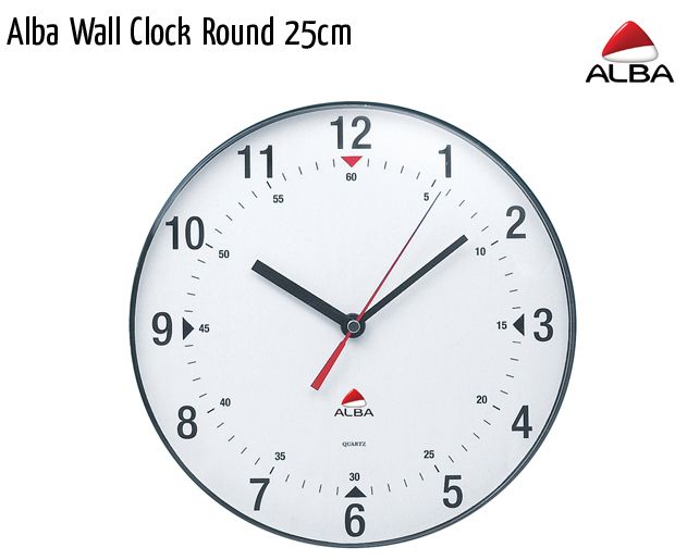 alba wall clock round 25cm