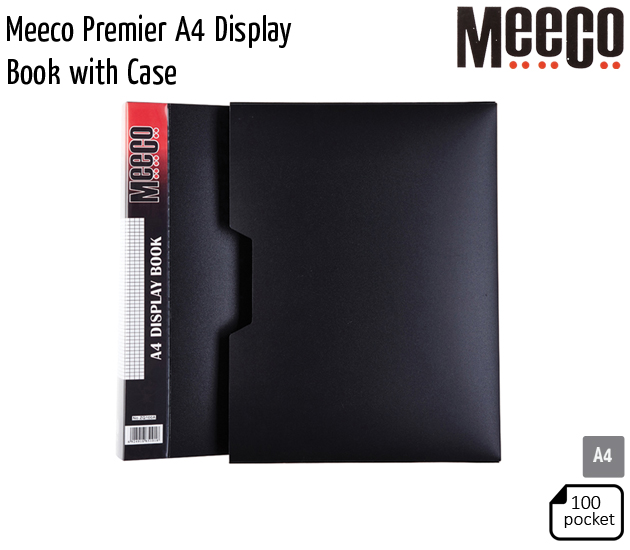 meeco premier a4 display book with case