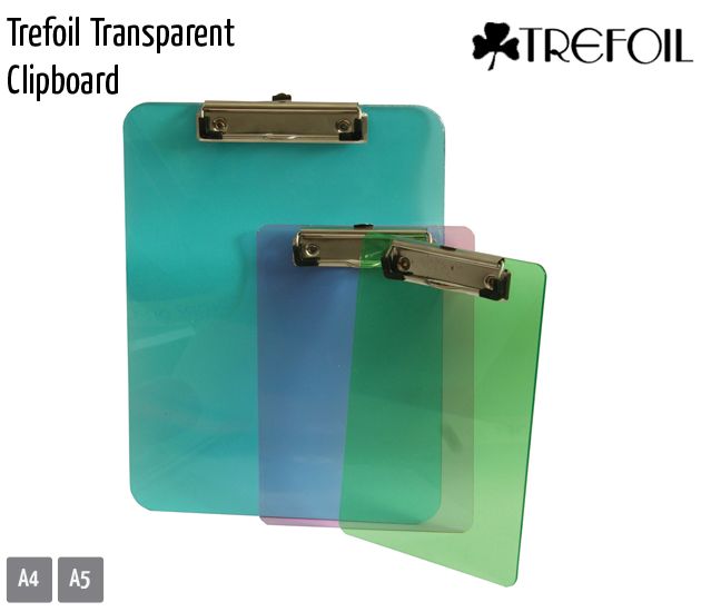 trefoil transparent clipboard