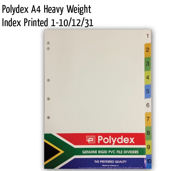 polydex a4 hw index printed 1 10 12 31