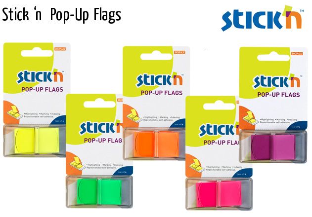 stick n pop up flags