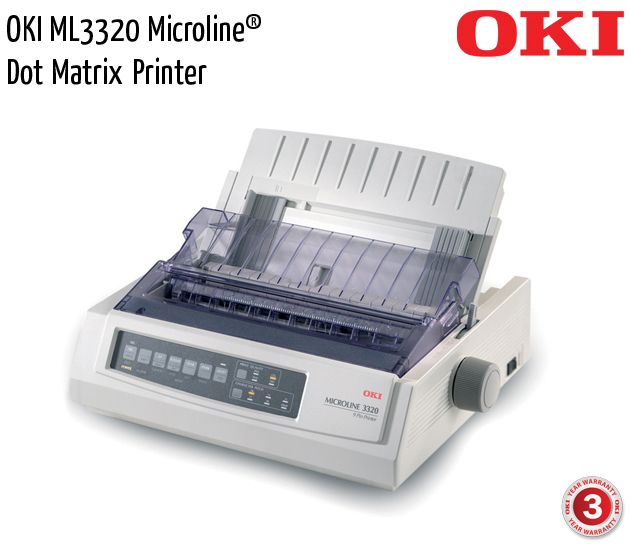oki ml3320 microline dot matrix printer