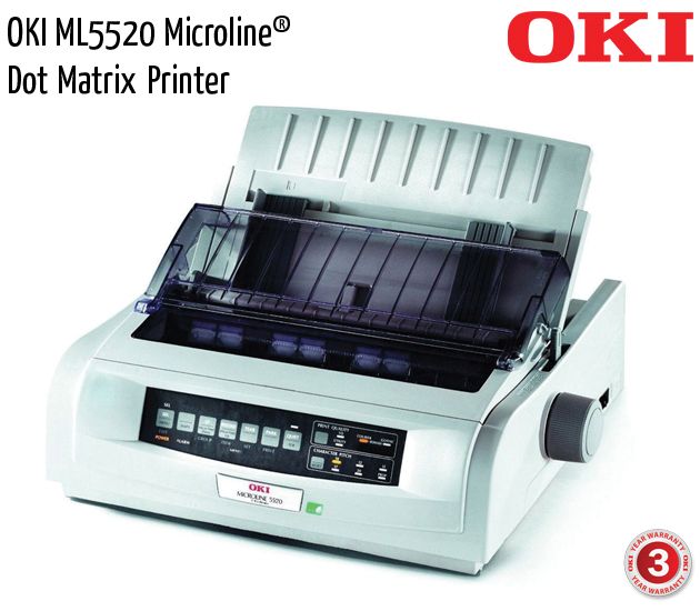 oki ml5520 microline dot matrix printer