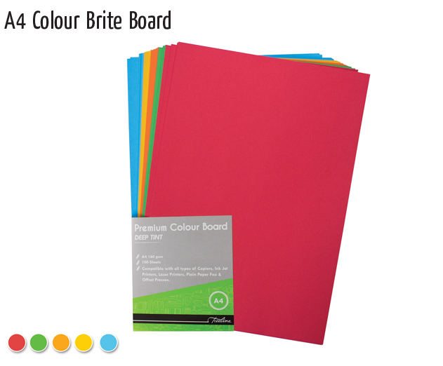 a4 colour brite board