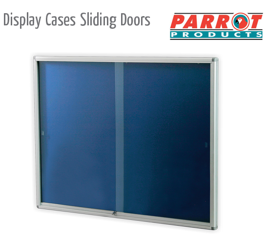 display cases sliding doors
