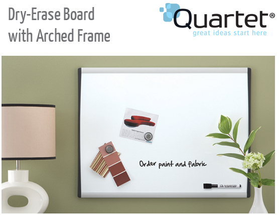 dry erase with arched frame