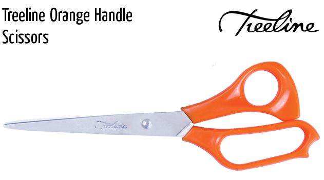 treeline orange handle scissors