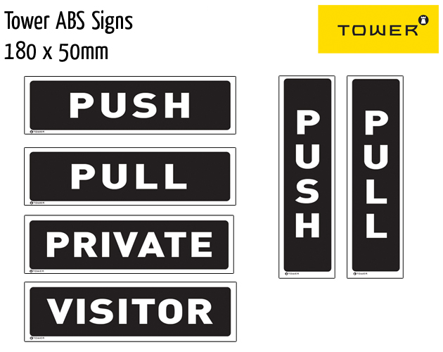tower abs signs 180x50